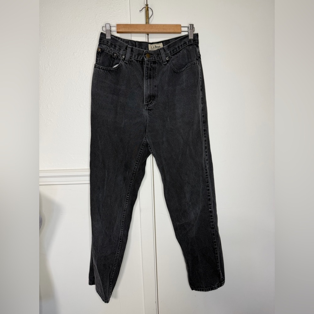 L.L. Bean Women Dark Gray  Jeans Original Traditional fit size 10 MT